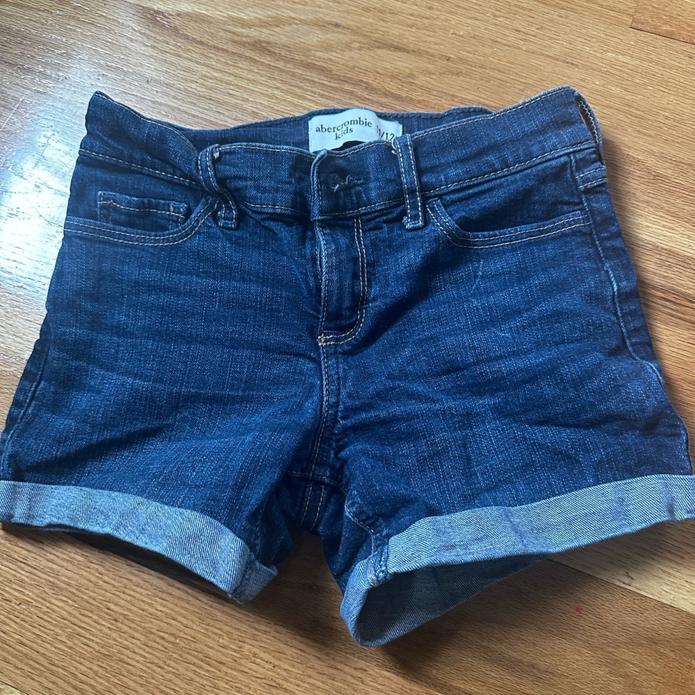 Abercrombie & Fitch girls  Blue Denim Shorts Size 11/12
